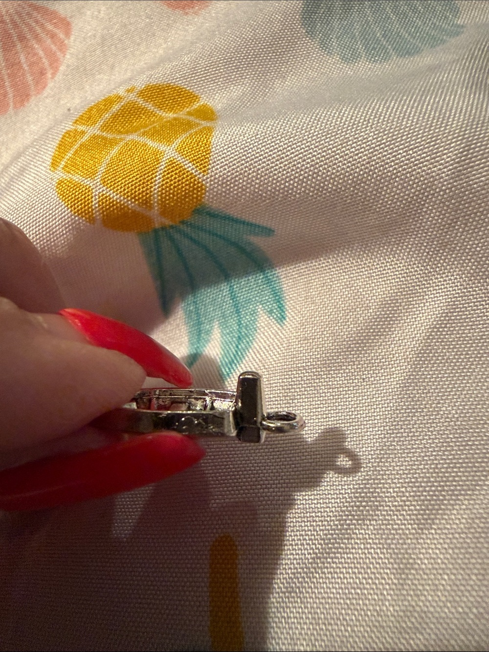 New Fishing Boat Charms Silvertone 1” detailed with outboard motor - Picture 3 of 4